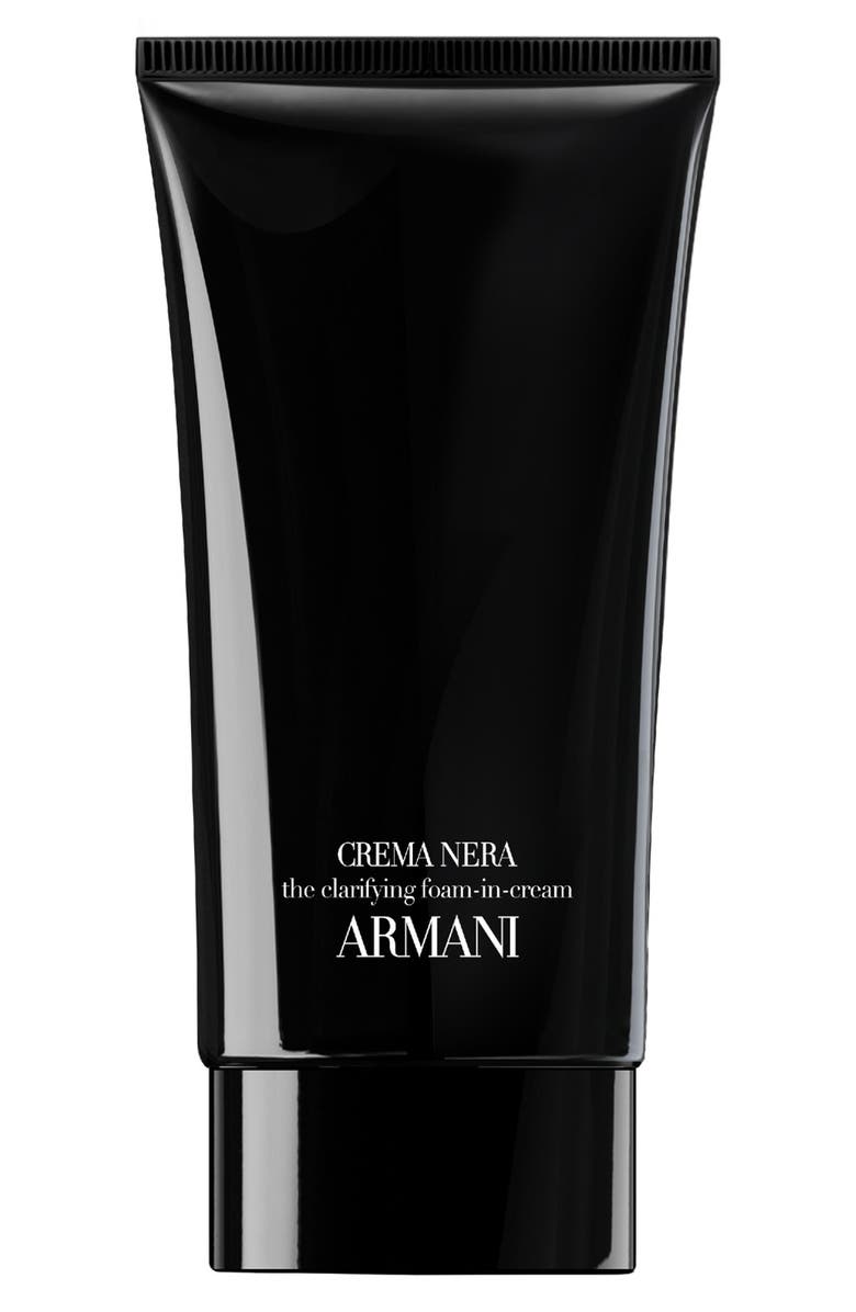 ARMANI beauty Crema Nera Clarifying Foam-in-Cream Facial Cleanser, Main, color, 