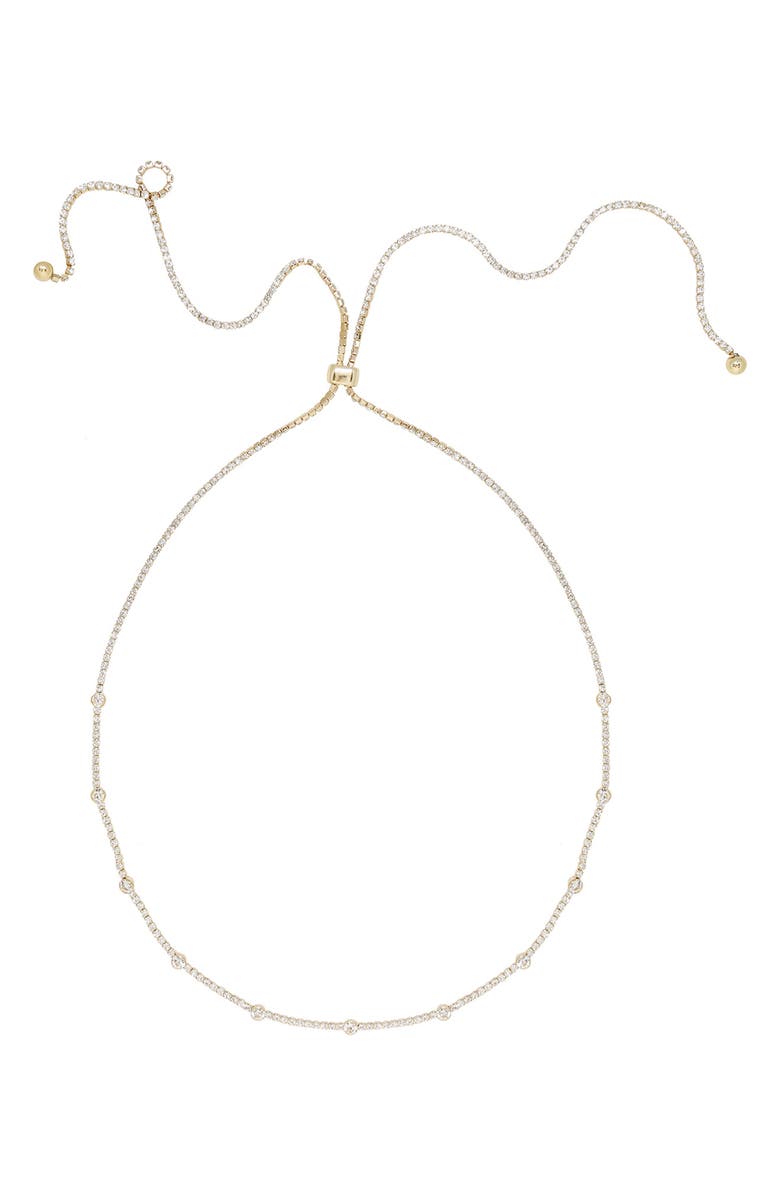 Ettika Crystal Chain Necklace, Main, color, 