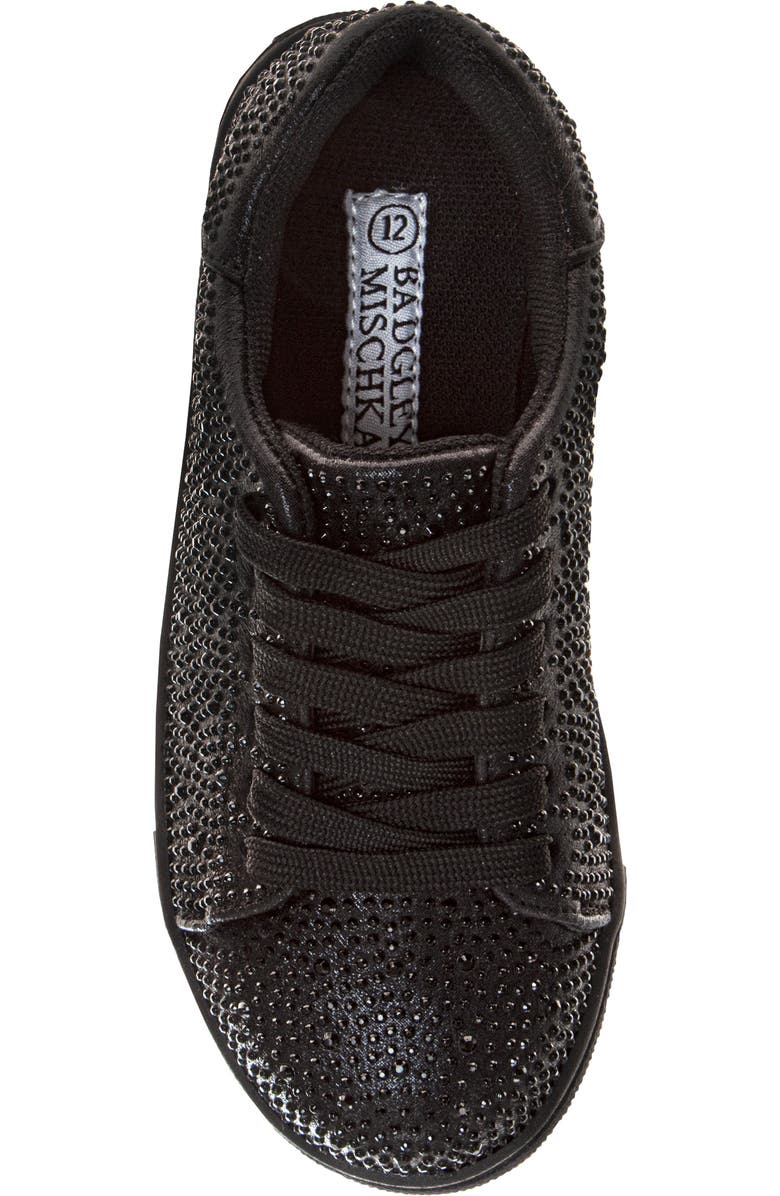 BADGLEY MISCHKA Kids' Rhinestone Sneaker, Alternate, color,