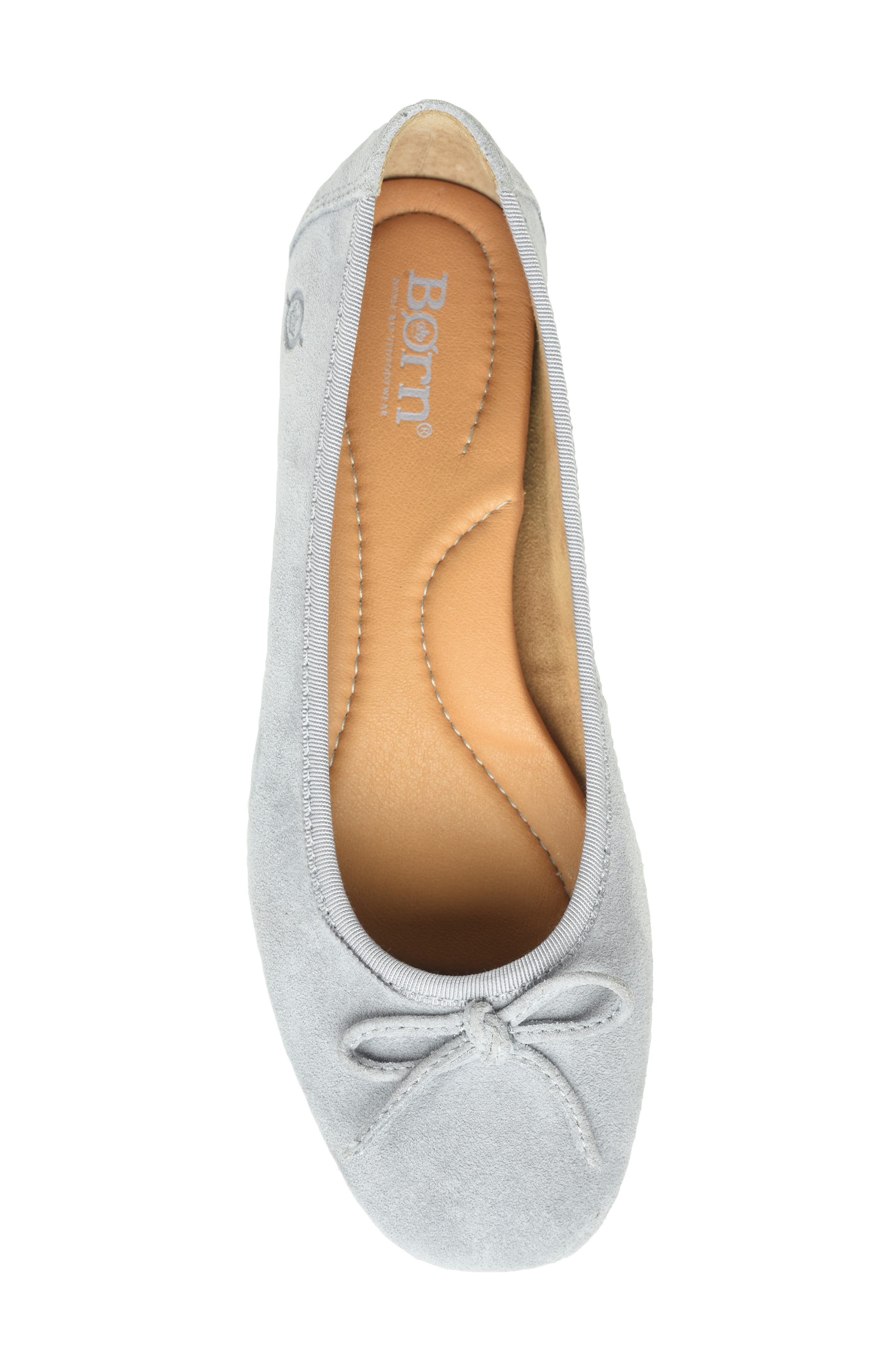 Brin Ballet Flat, Alternate, color, GREY SUEDE