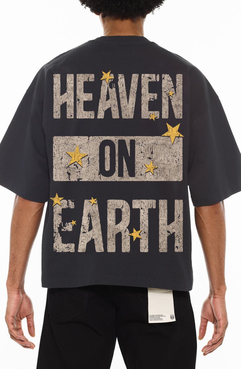 Cult of Individuality Oversize Graphic T-Shirt, Alternate, color, Vintage Charcoal