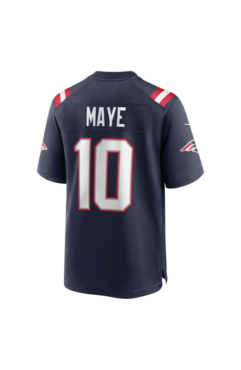 Nike Men's Nike Drake Maye Navy New England Patriots  Player Game Jersey, Alternate, color, Navy