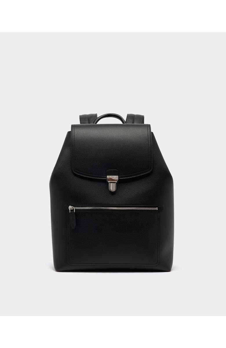 Bally Capitol Backpack in Leather, Main, color, Black+Palladio