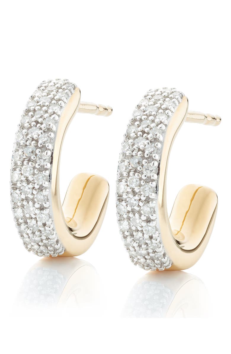 Monica Vinader Fiji Mini Diamond Hoop Earrings, Alternate, color,