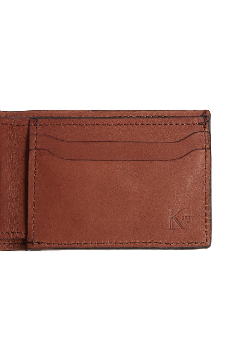George Slim Leather Billfold, Alternate, color, Brown