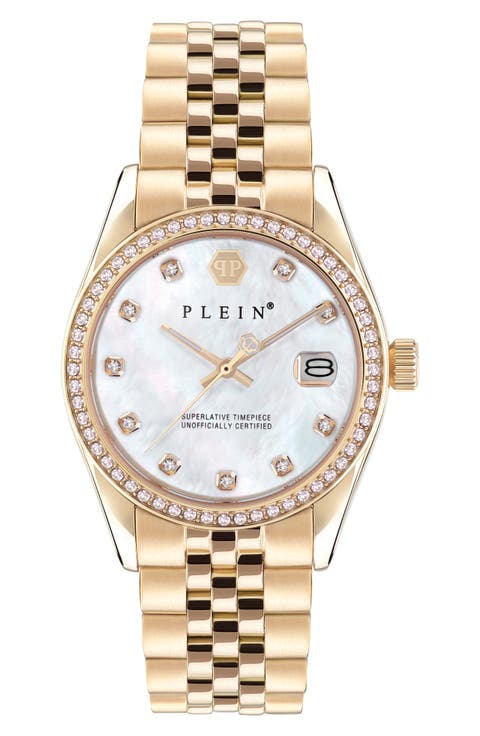 Date Superlative Bracelet Watch, 34mm