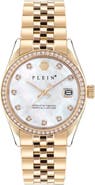 PHILIPP PLEIN Date Superlative Bracelet Watch, 34mm