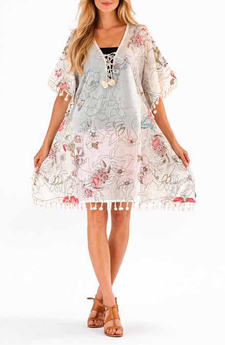 RANEES <p>Pompom Cotton Cover-Up</p>