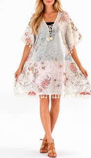 RANEES <p>Pompom Cotton Cover-Up</p>