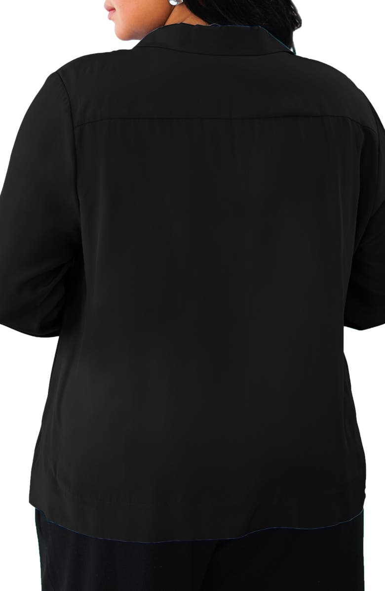 Marée Pour Toi Silk Button-Up Blouse, Alternate, color,