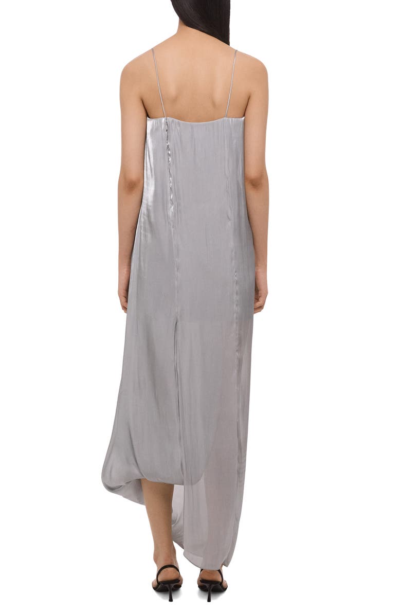 Helmut Lang Fluid Asymmetric Hem Maxi Dress, Alternate, color, Cloud