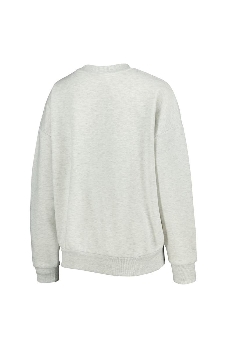 GAMEDAY COUTURE Women's Gameday Couture Heather Gray Purdue Boilermakers Chenille Patch Fleece Pullover Sweatshirt, Alternate, color,