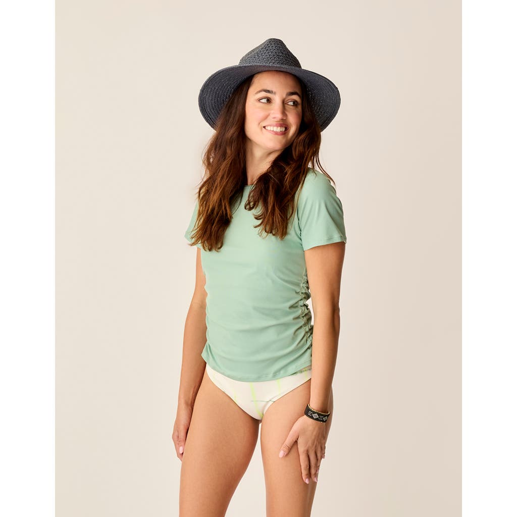 Carve Designs Vega Rib Tee In Green