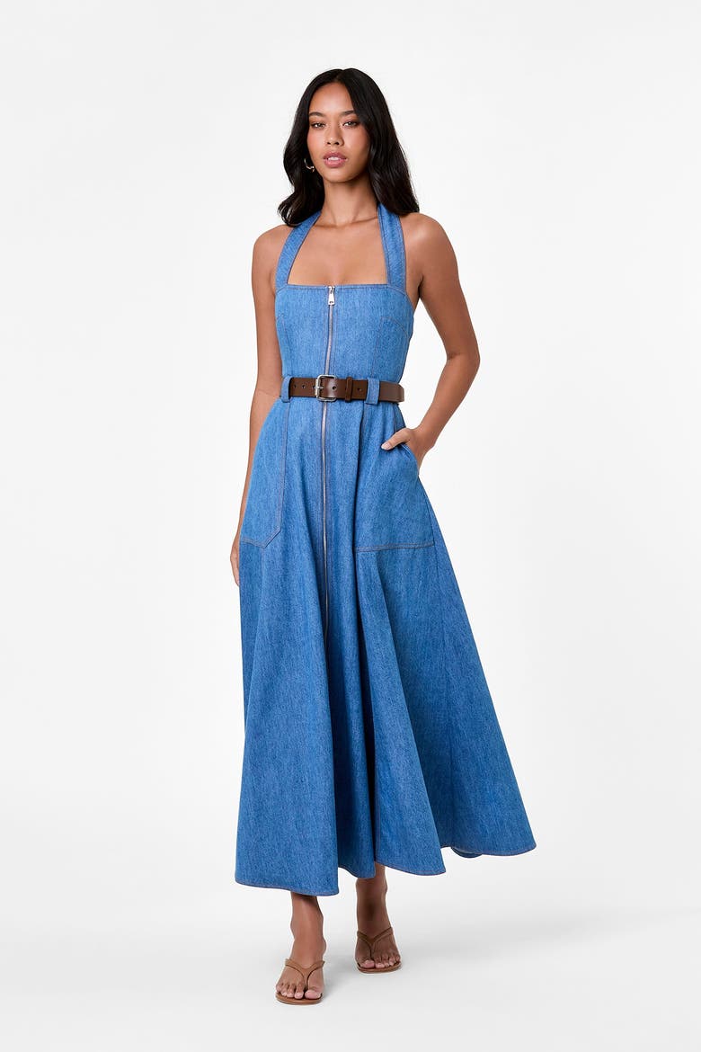 Anastasia Denim Dress, Alternate, color, Light Wash