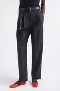 Givenchy Double Pleat Wool & Mohair Trousers