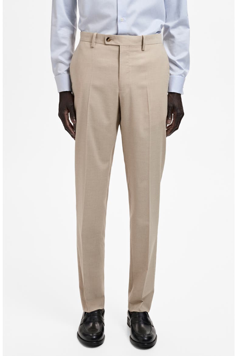 Milan Slim Fit Suit Pants, Main, color, BEIGE