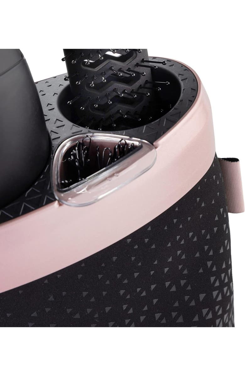 Minky Styling Dock, Alternate, color, Black/ Rose Gold