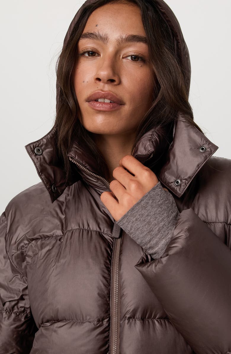 Vuori Water Resitant Long Down Jacket, Alternate, color, Huckleberry