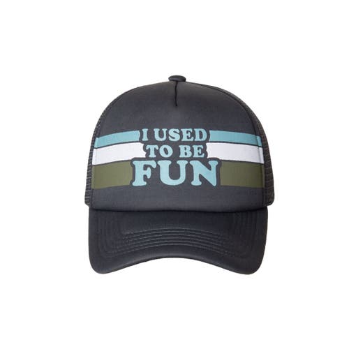 Totalee Gift I Used To Be Fun Trucker Hat Cotton Black