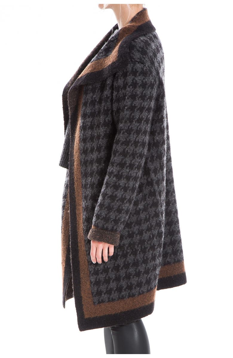 MAX STUDIO Houndstooth Cardigan Coat, Alternate, color,