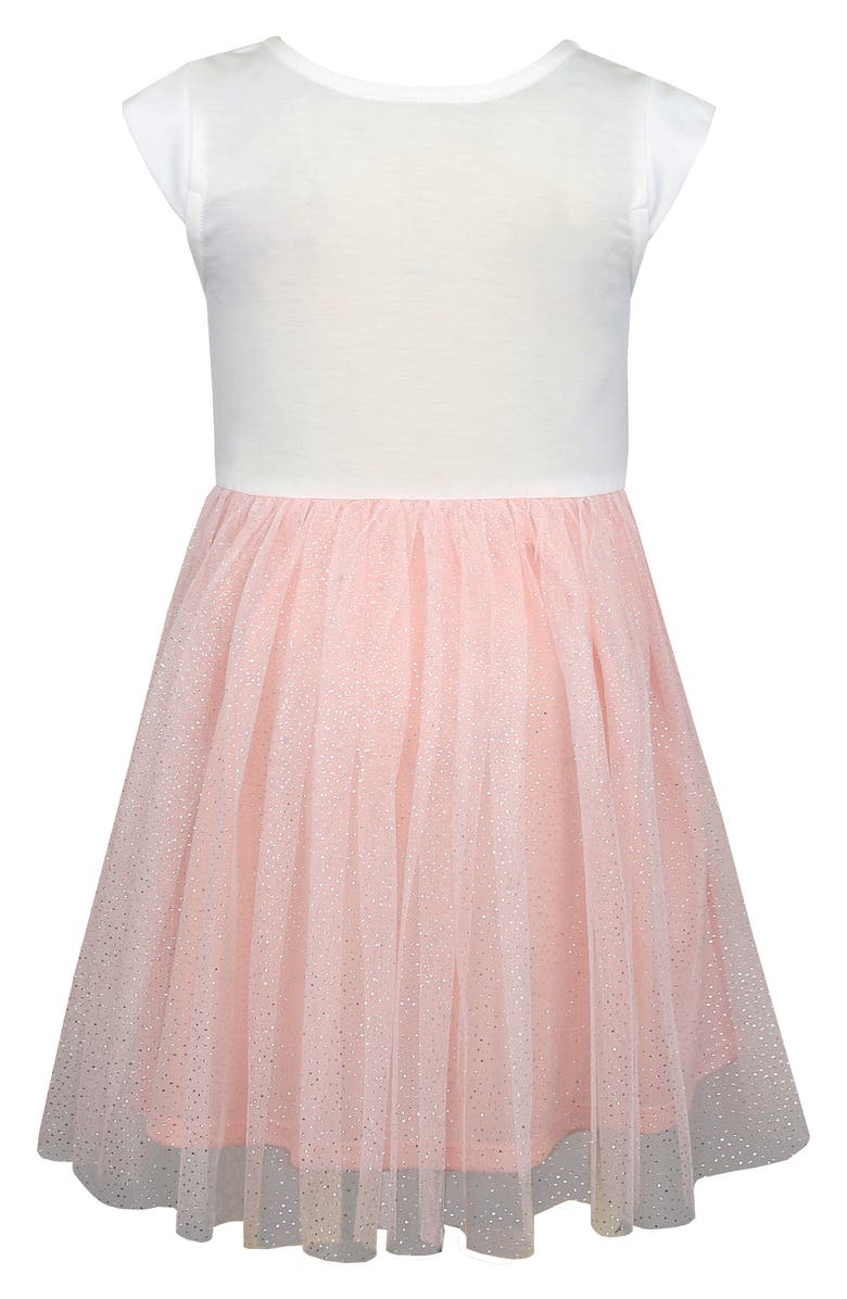 Zunie Kids' Cap Sleeve Tutu Dress, Alternate, color, Ivory/ Blush