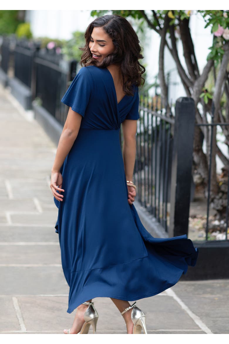 Waterfall Dress Petite, Alternate, color, Navy