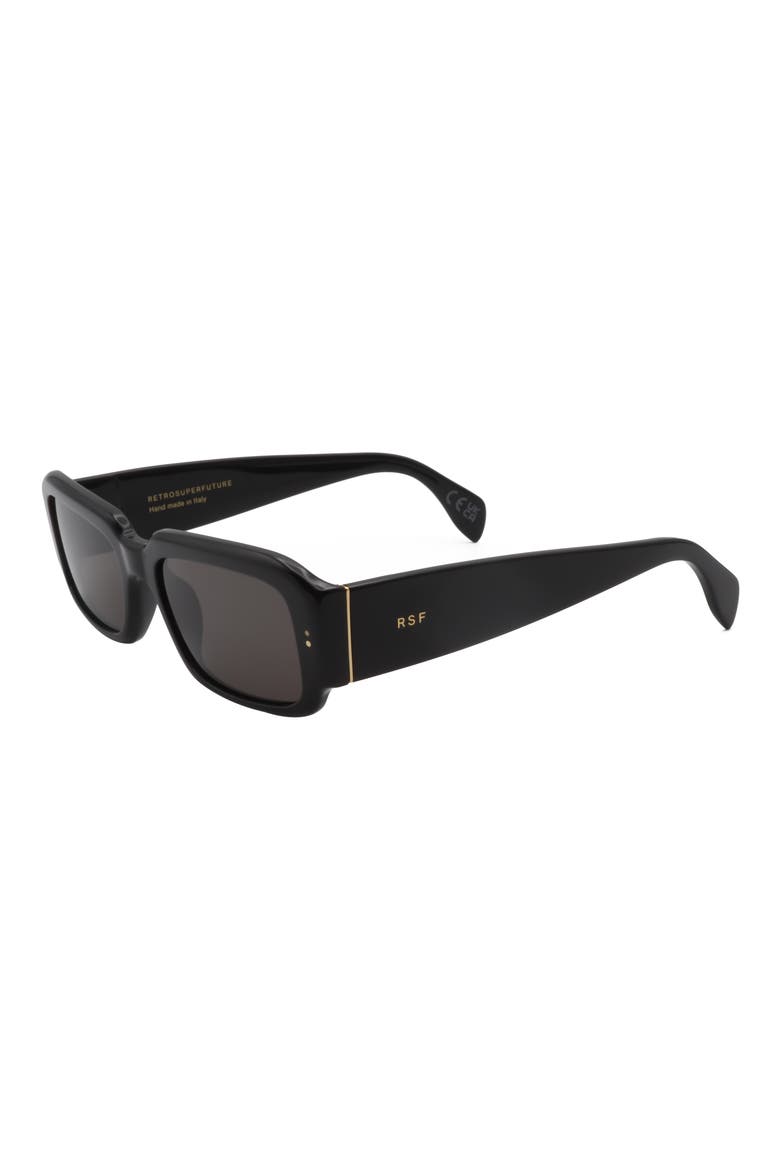 55mm Square Sunglasses, Alternate, color, BLACK/ DARK GREY