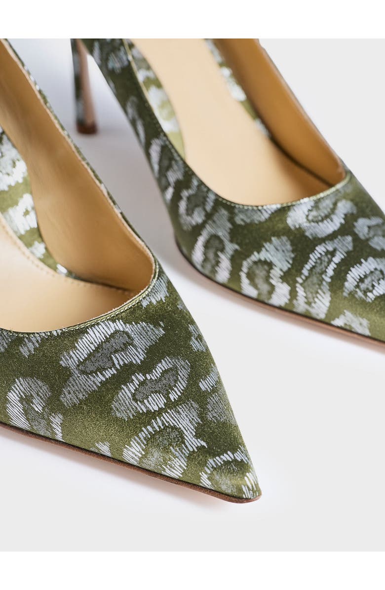 MARION PARKE Classic Pump 85 | Silk, Alternate, color, Green Leopard