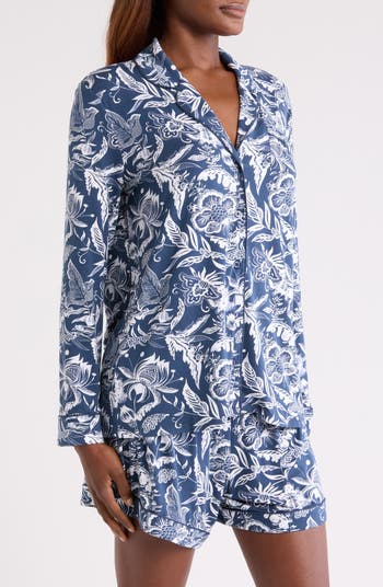 Moonlight Eco Long Sleeve Stretch Modal Short Pajamas