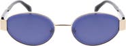 BCBGeneration 65mm Metal Oval Sunglasses