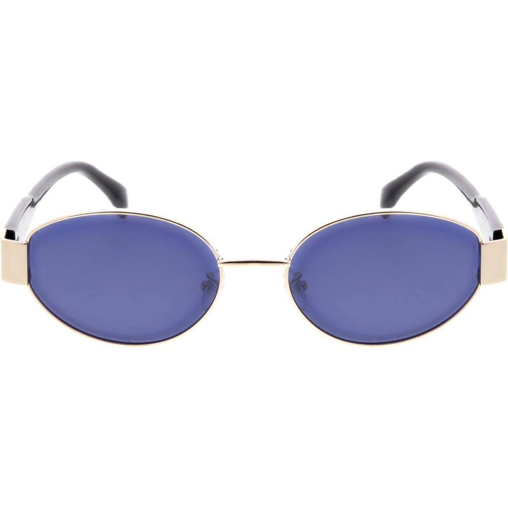 Bcbg 65mm Metal Oval Sunglasses