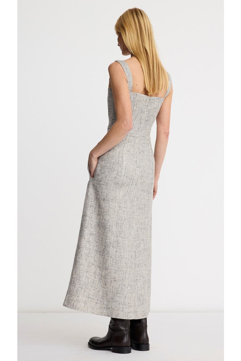 A-line Midi Dress, Alternate, color, Pebble Tweed