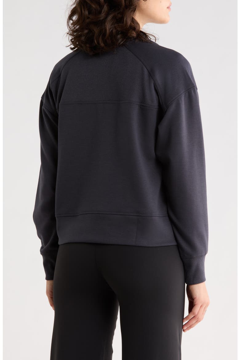 Adelaide Quarter Zip Sweatshirt, Alternate, color, PHANTOM