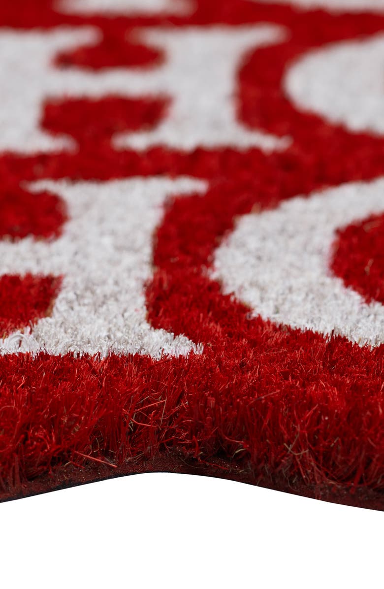 Hallmark Ho Ho Ho Coir Welcome Mat, Alternate, color, Red