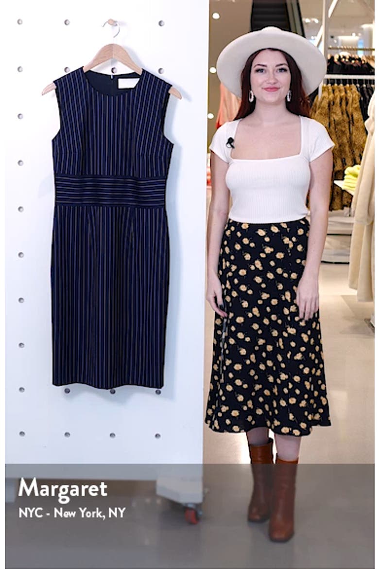 Dometa Stretch Wool Sheath Dress video