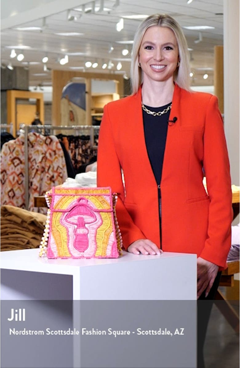 Pauwa Raffia Crossbody Bag, sales video thumbnail