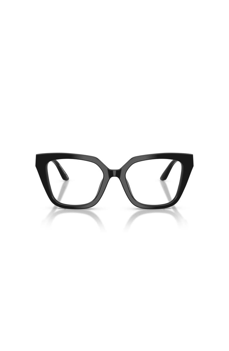 Emporio Armani 52mm Cat Eye optical glasses, Alternate, color, Black