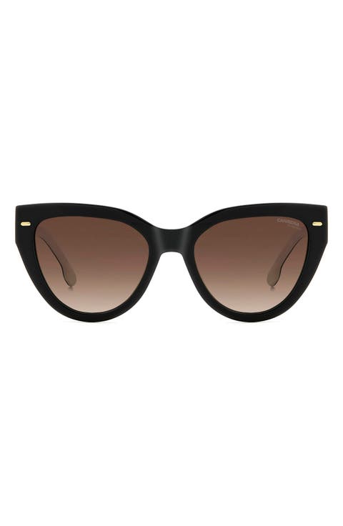 55mm Gradient Cat Eye Sunglasses