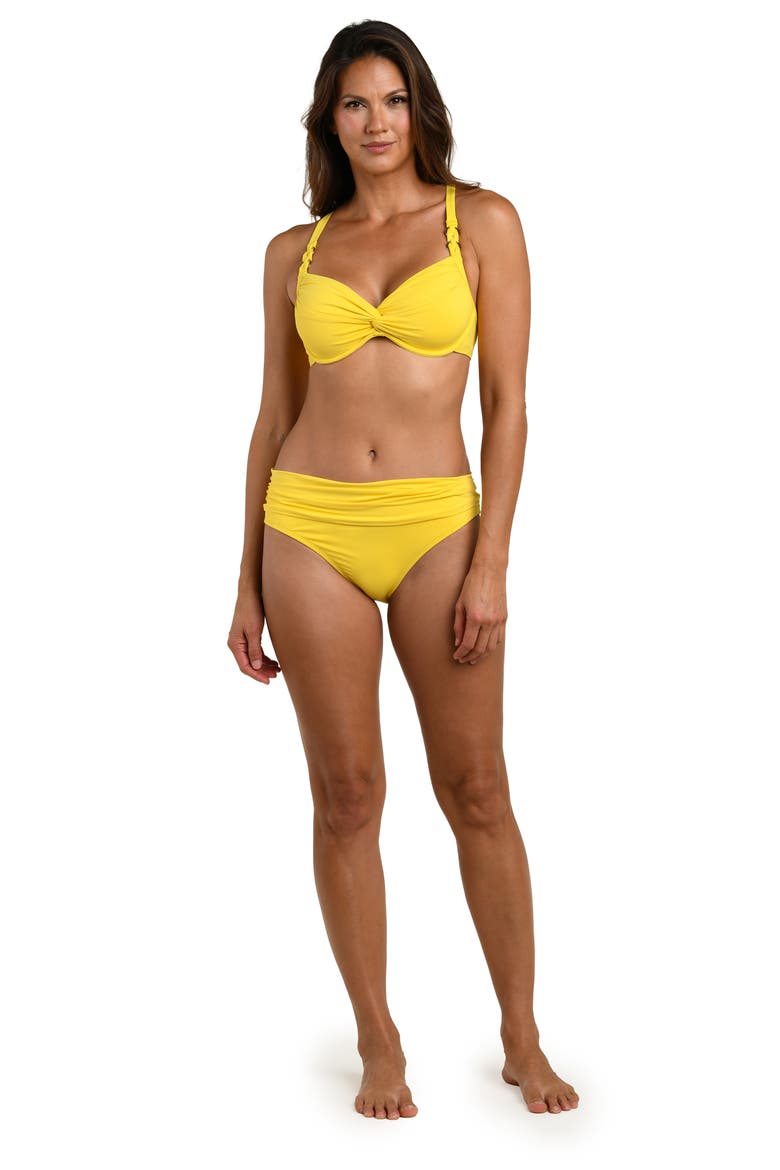 Island Twist Front Underwire Bikini Top, Alternate, color, SOLEIL