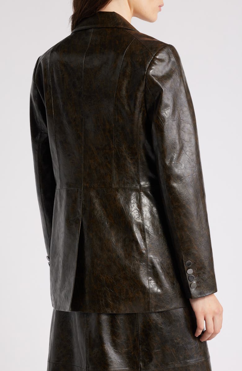 KOBI HALPERIN Rustic Faux Leather Blazer, Alternate, color, 