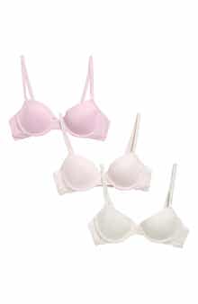 Kids' 3-Pack Lace Trim Bras