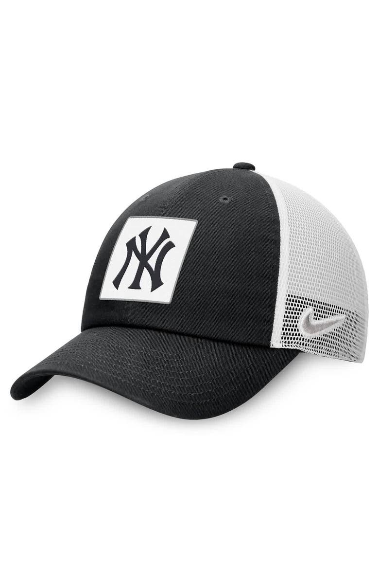 Nike Men's Nike  Black New York Yankees Rise Adjustable Trucker Hat, Main, color, Black