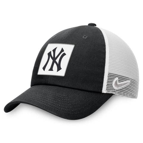 Men's Nike  Black New York Yankees Rise Adjustable Trucker Hat