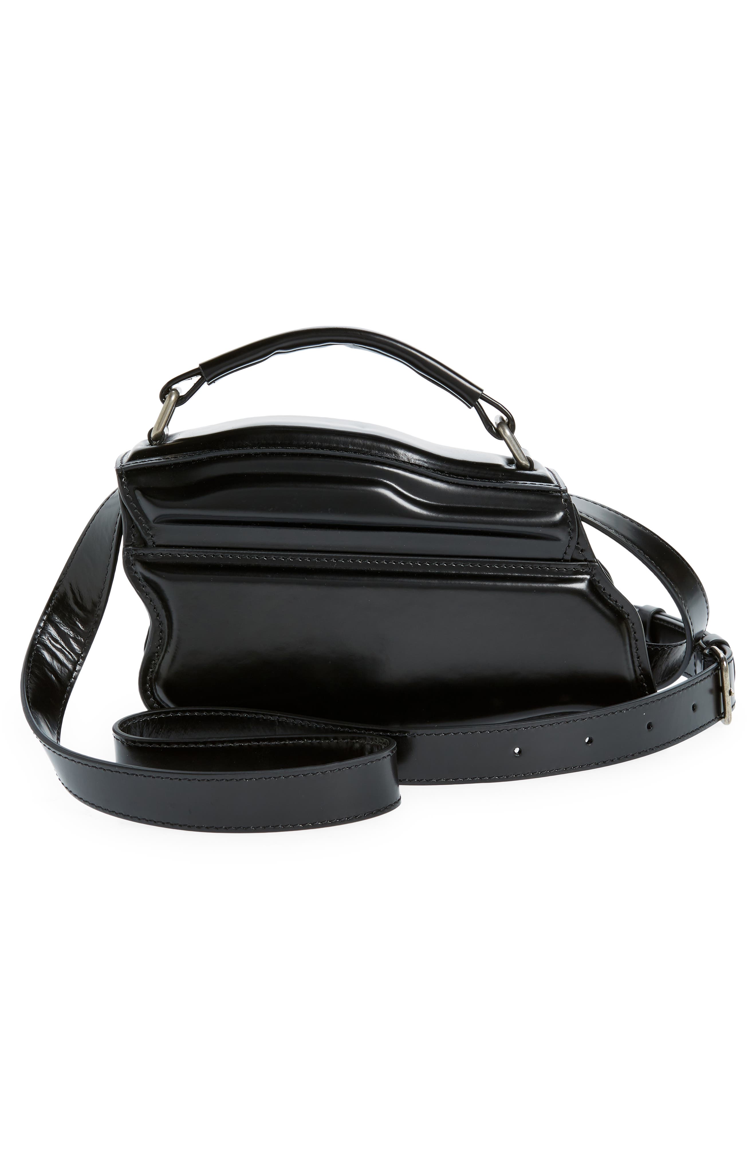 Acne Studios x Keisuke Otobe Distortion Wavy Top Handle Bag, Alternate, color, 