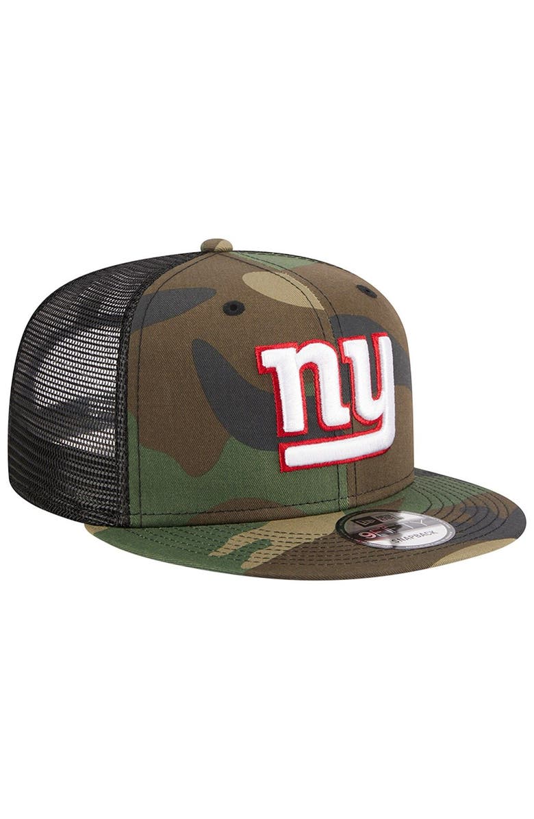 New Era Men's New Era Camo New York Giants Main Trucker 9FIFTY Snapback Hat, Alternate, color,