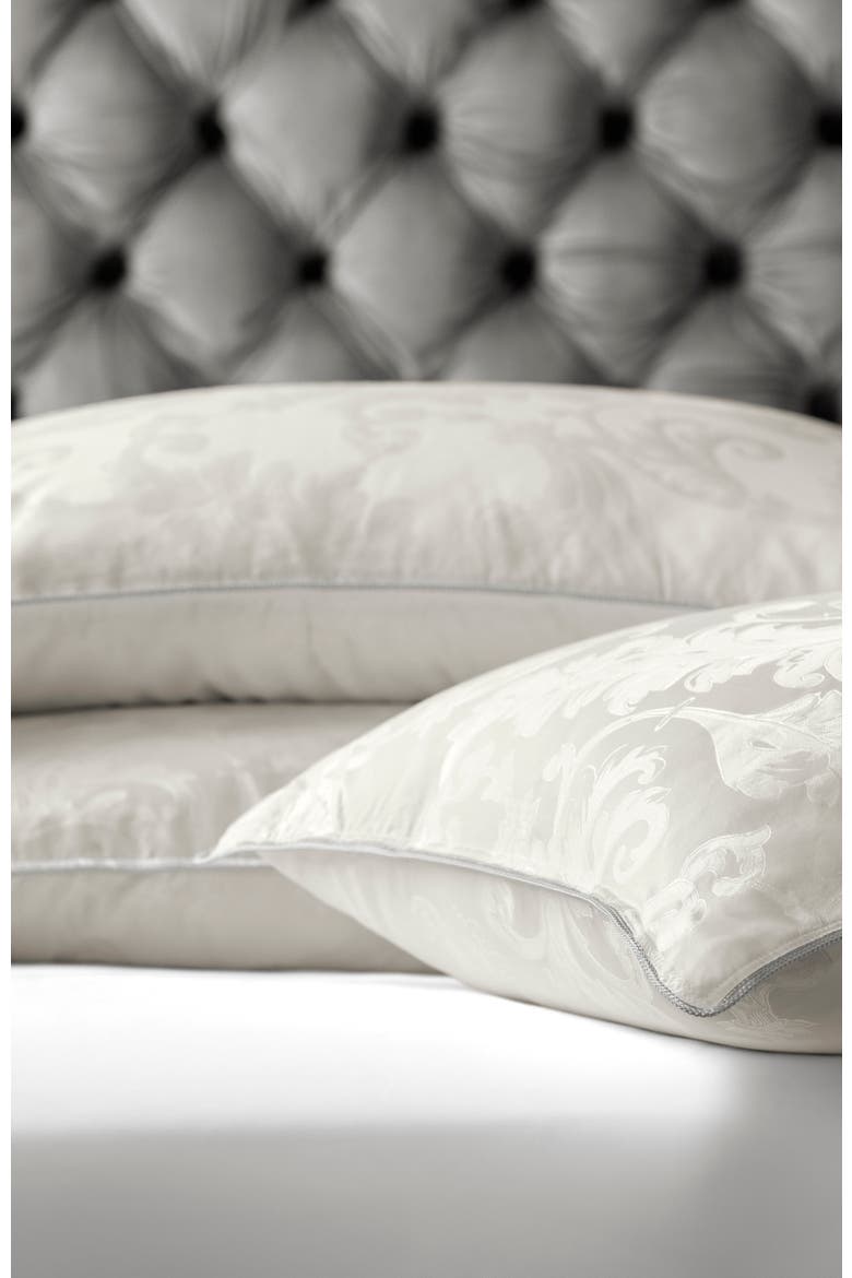 Infinity Mulberry silk pillow, Alternate, color, White