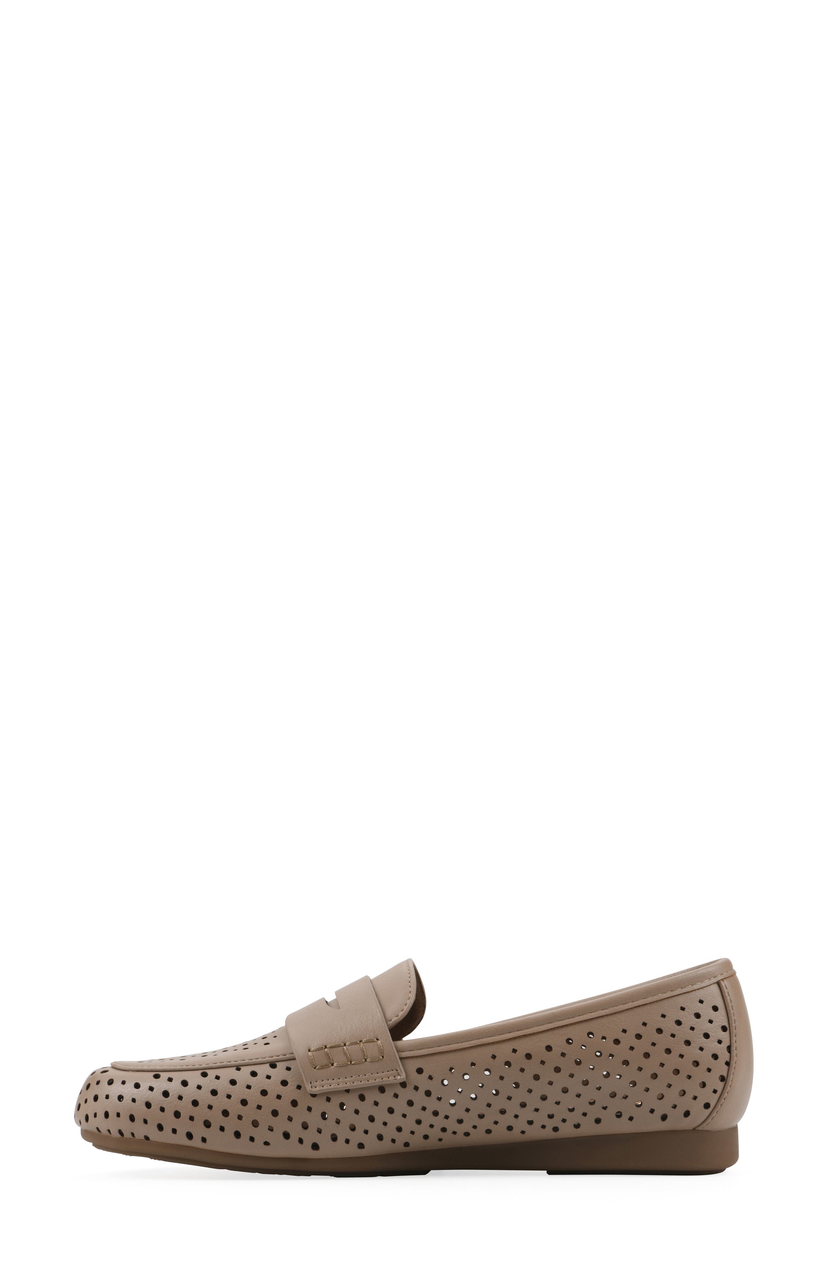 Wallace Perforated Penny Loafer, Alternate, color, SAND/SMOOTH