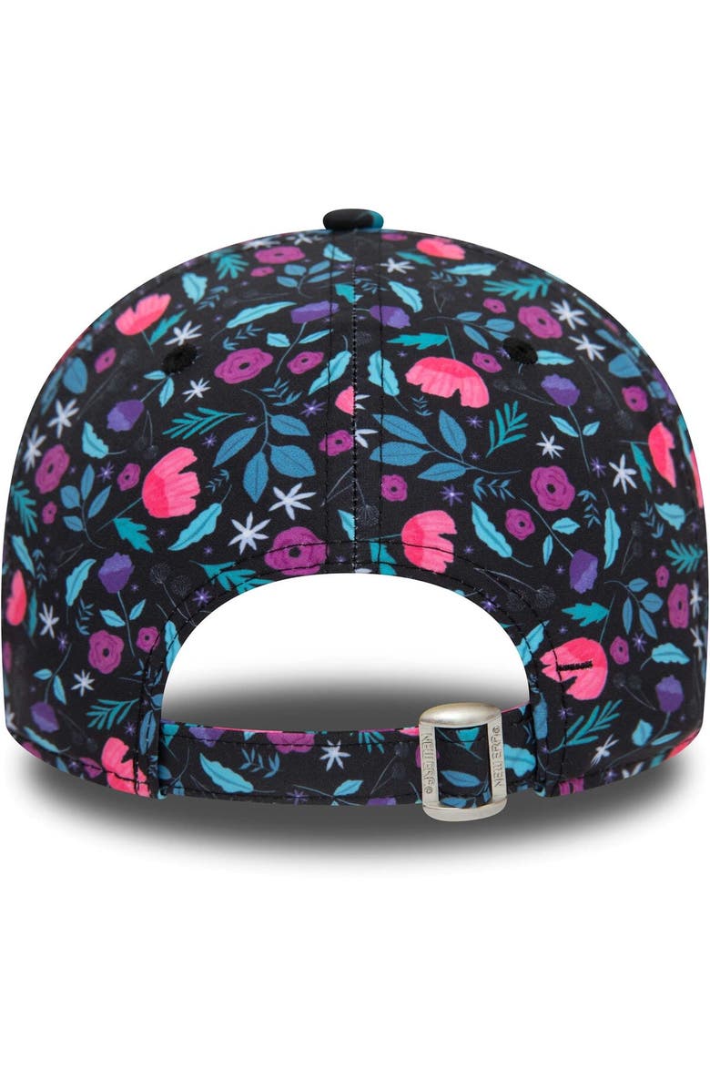 New Era Men's New Era Black AC Milan Floral 9FORTY Adjustable Hat, Alternate, color, 