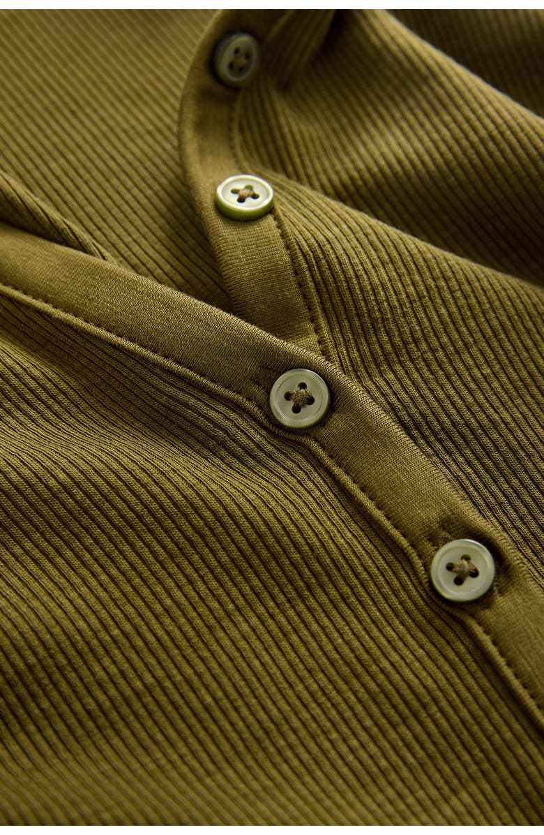 NEXT Collar Rib Long Sleeve Top, Alternate, color, Green