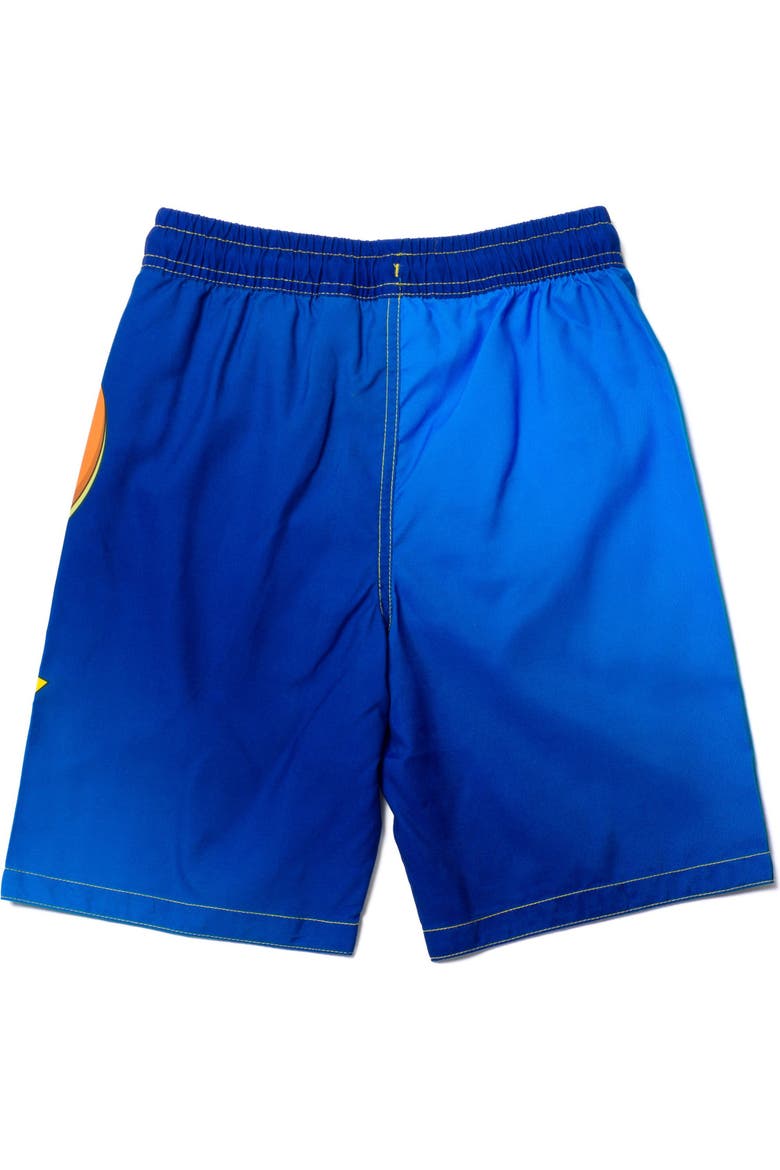Swimwear Bathing Suit Swim Trunks UPF 50+, Alternate, color, Pikachu Squirtle Blue